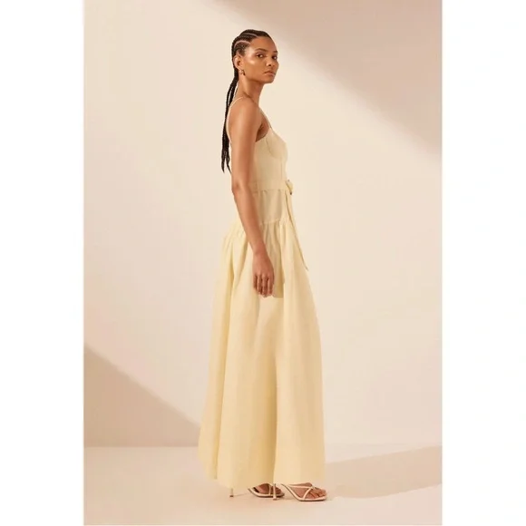 Shona Joy Limon Panelled Bustier Maxi Dress - US 4 *BNWT* - Picture 6 of 13